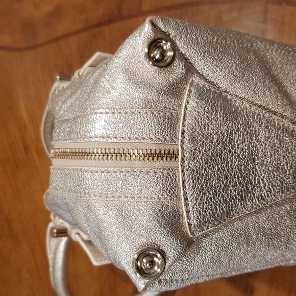 Jimmy Choo Metallic Silver Satchel - Picture 12 of 16